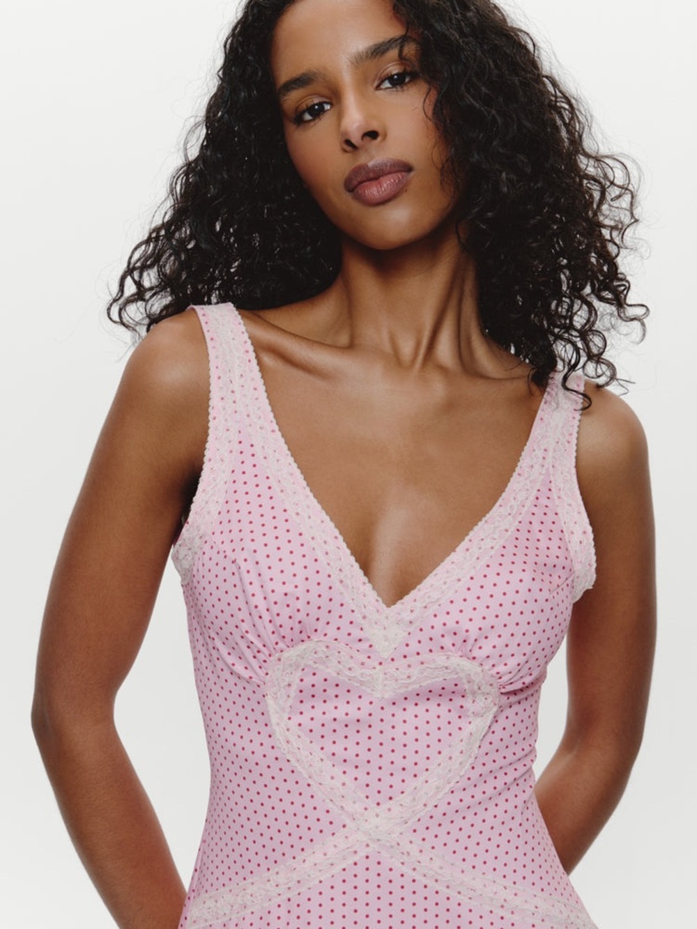 Frankie’s Bikini Memory Lane Satin Midi Dress - Picture 6 of 6